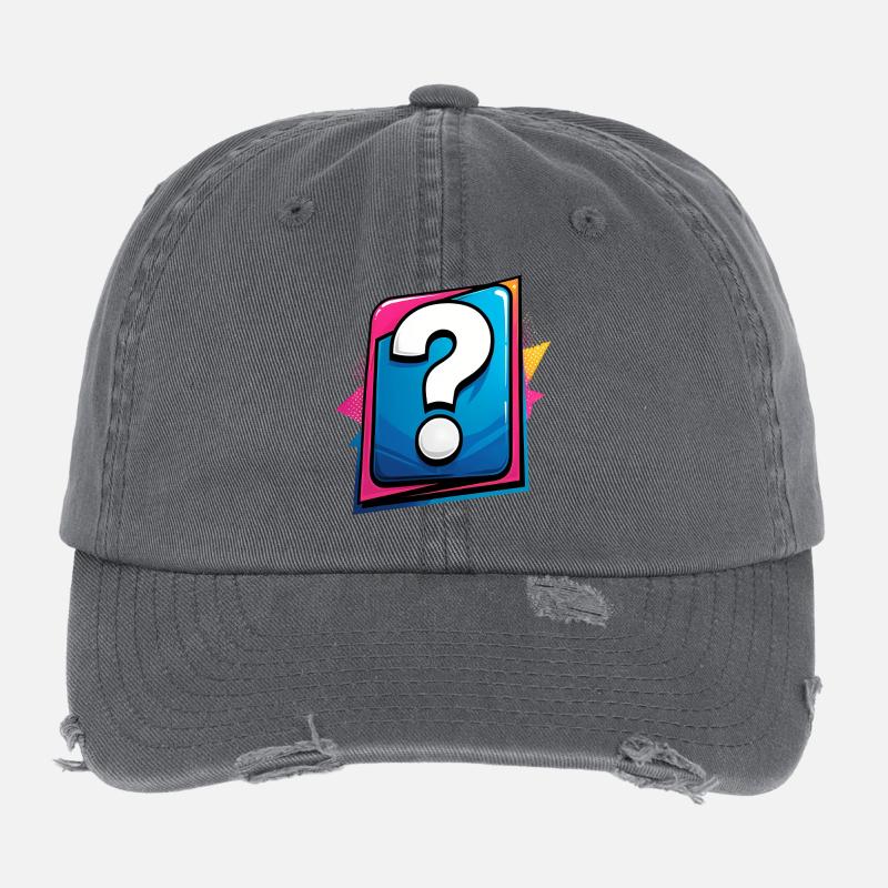 Fragezeichen Flexfit Vintage Destroyed Cap