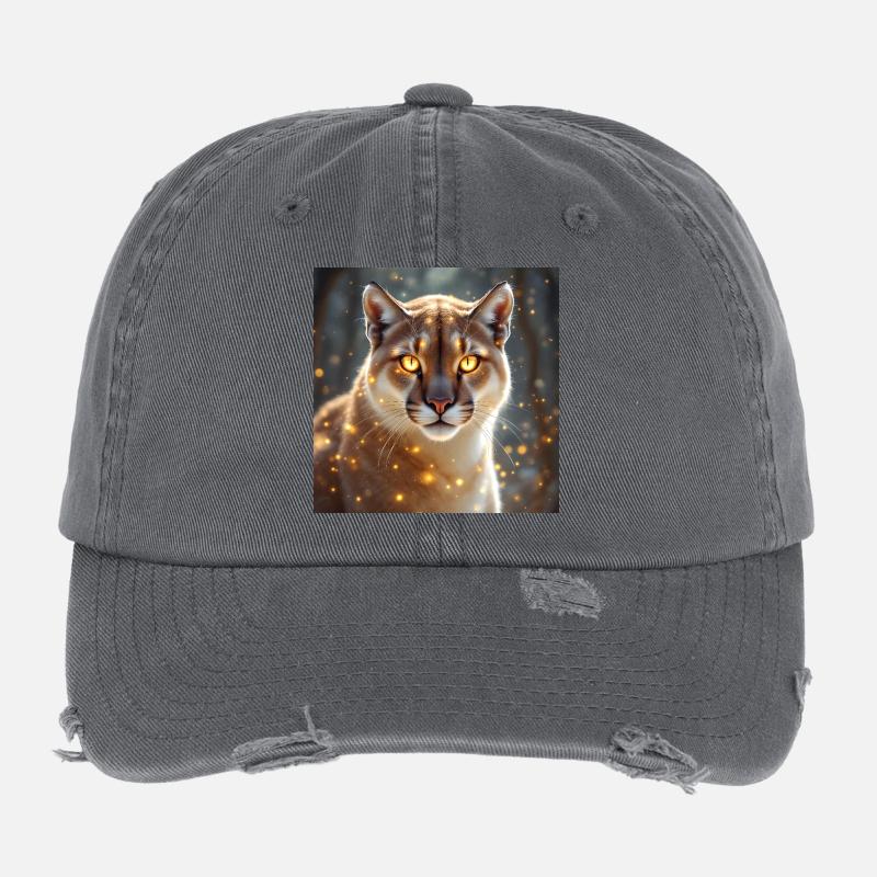 Krafttier Cougar Flexfit Vintage Destroyed Cap
