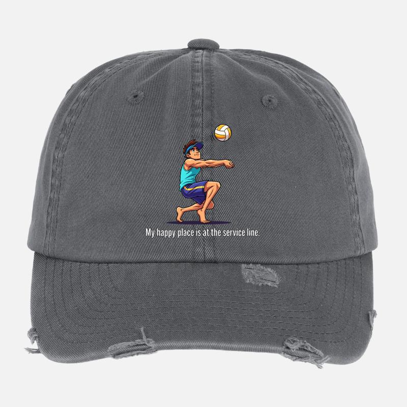 Amateurs de beach-volley Casquette vintage effet usé Flexfit