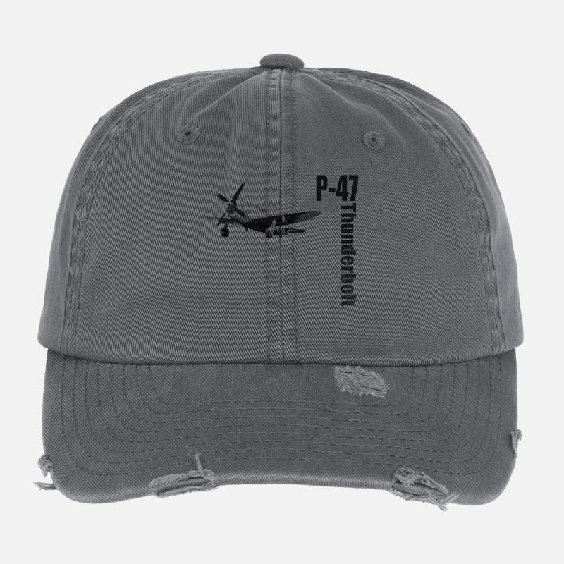 P-47 Thunderbolt Flexfit Vintage Destroyed Cap