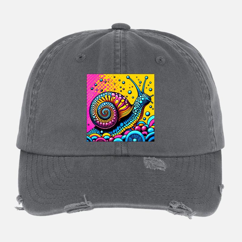 Snail Flexfit Vintage Destroyed Cap