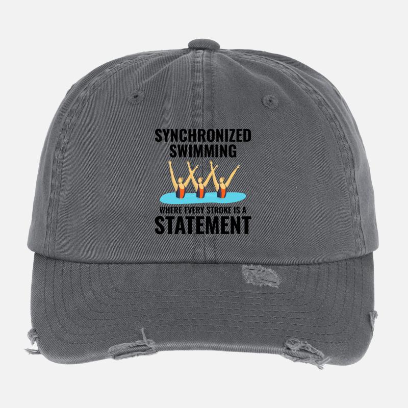 Nageuses synchronisées triomphantes Casquette vintage effet usé Flexfit