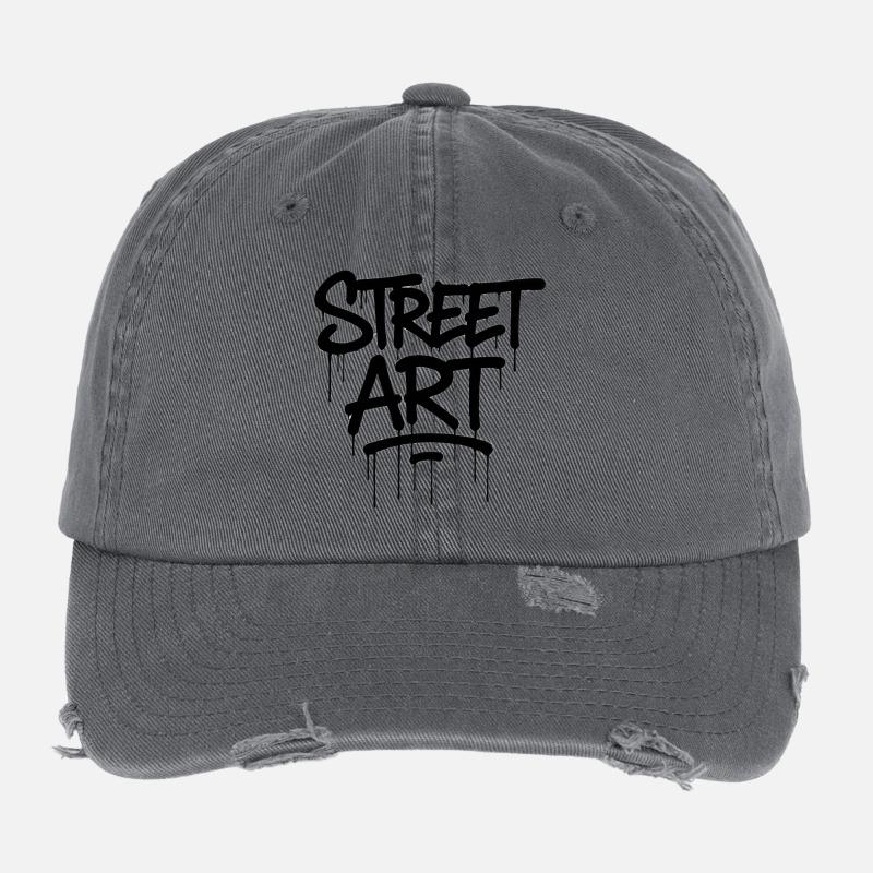Graffiti tag street art  Casquette vintage effet usé Flexfit