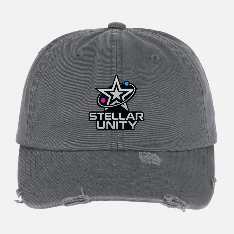 Stellar Unity – Chrome Star Flexfit Vintage Destroyed Cap