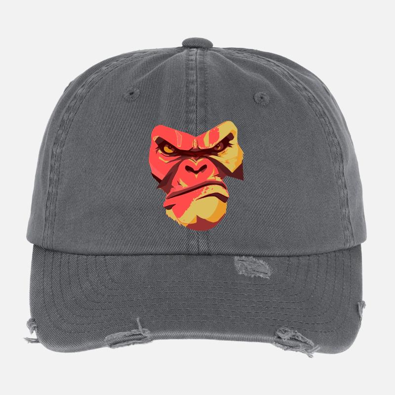 Conception Gorilla Power Back Casquette vintage effet usé Flexfit
