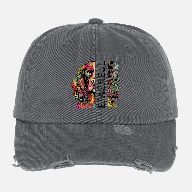 Epagneul coloré Picard Casquette vintage effet usé Flexfit