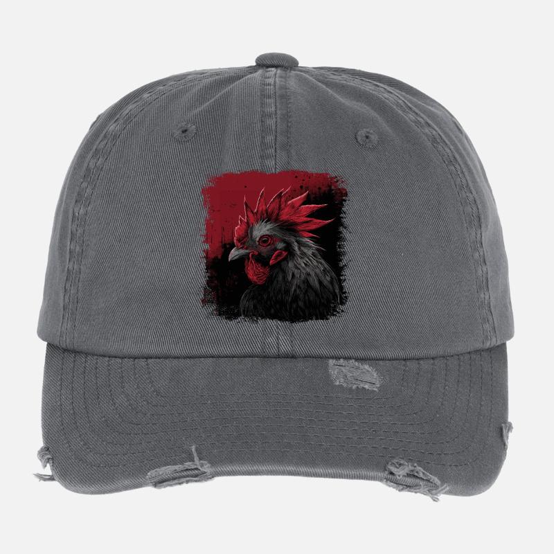 Hahn Portrait Flexfit Vintage Destroyed Cap