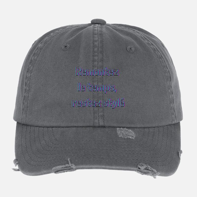 Remonte le temps restez stylé Casquette vintage effet usé Flexfit