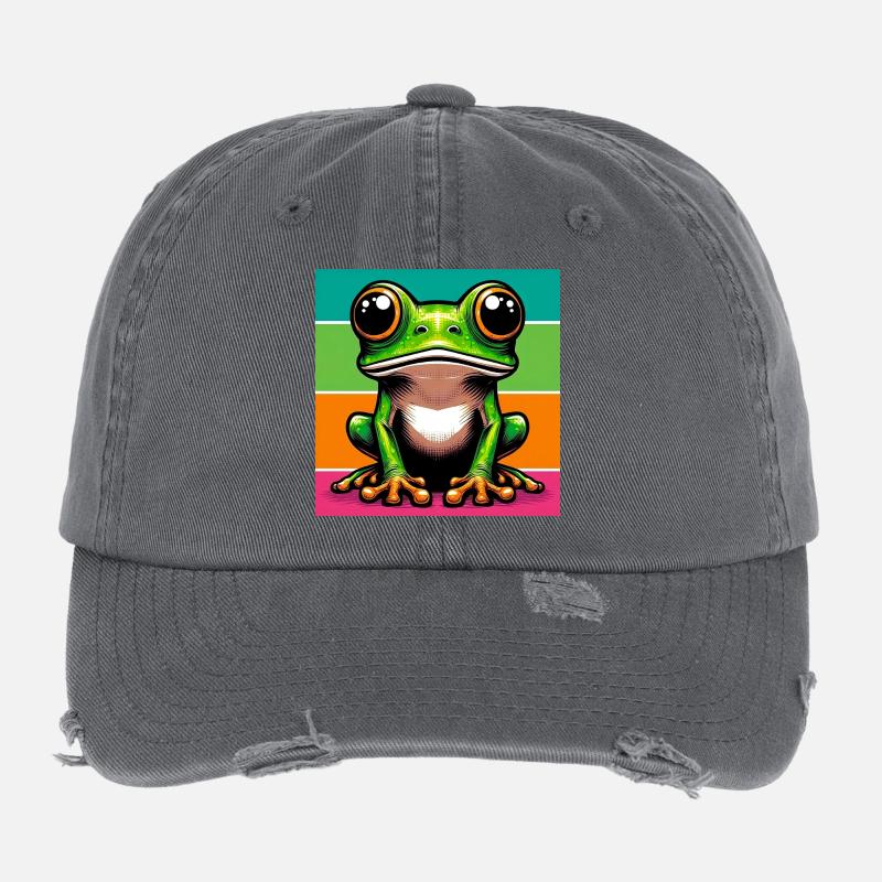 frog Flexfit Vintage Destroyed Cap