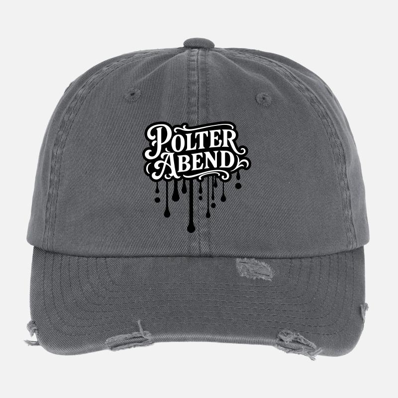 Polter Abend Polterhochzeit Flexfit Vintage Destroyed Cap