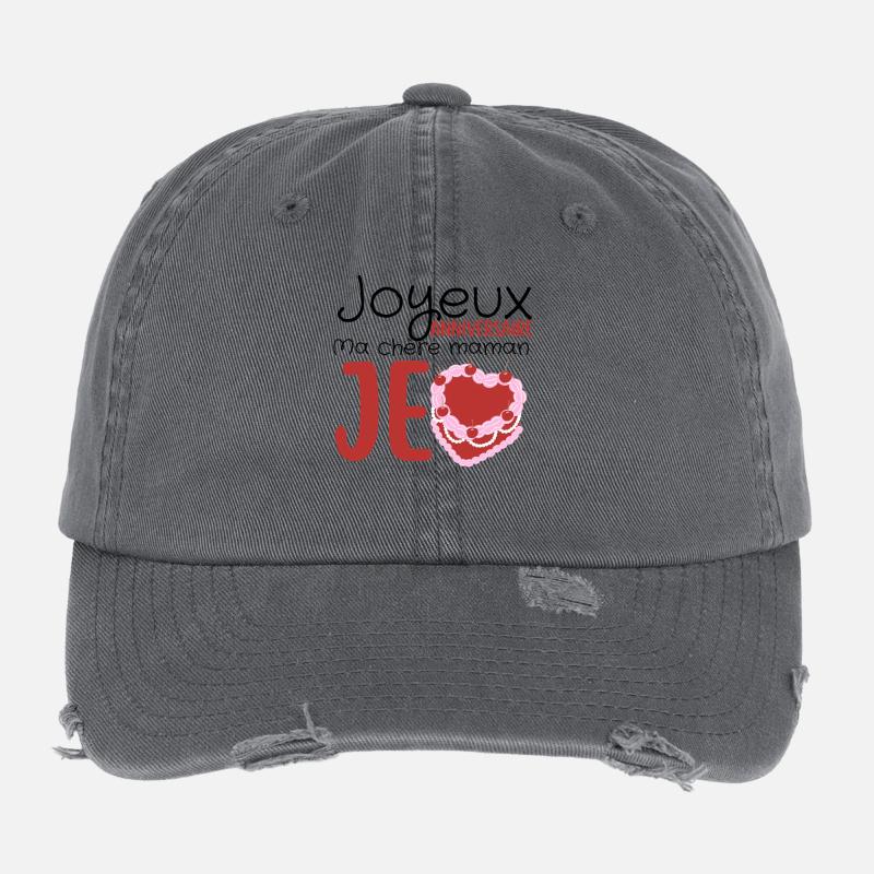 Joyeux anniversaire maman  Casquette vintage effet usé Flexfit