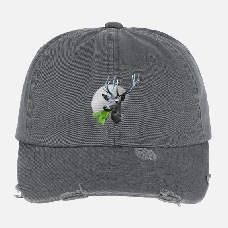 Vomiting deer Flexfit Vintage Destroyed Cap