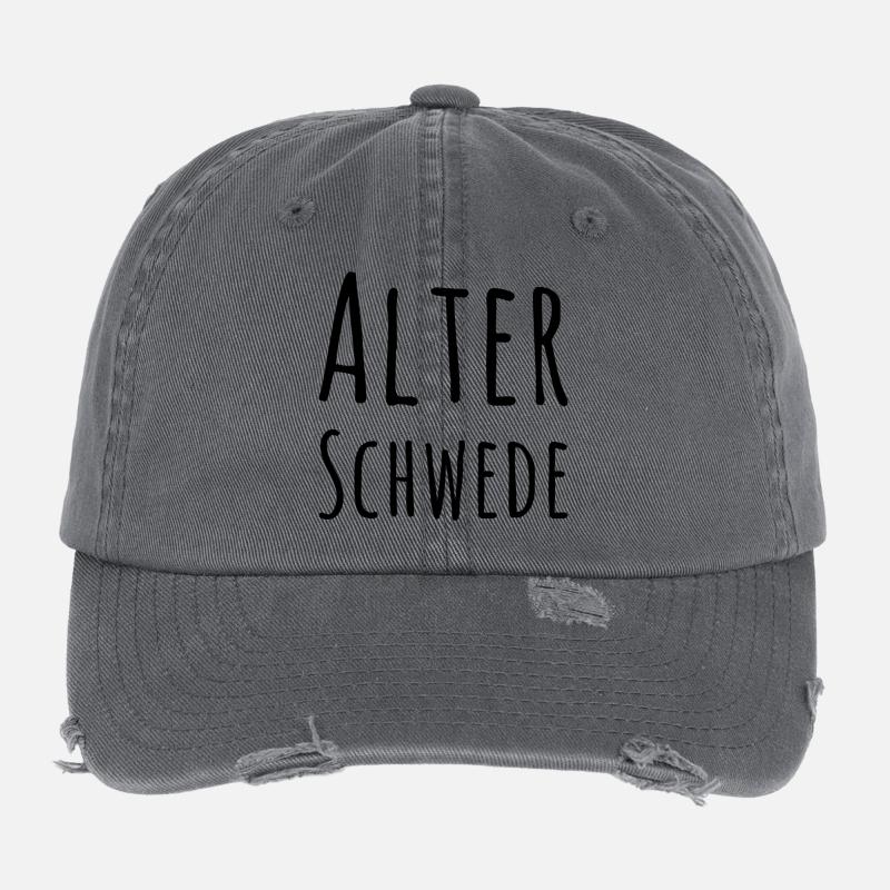 Alter Schwede Fun Design Flexfit Vintage Destroyed Cap