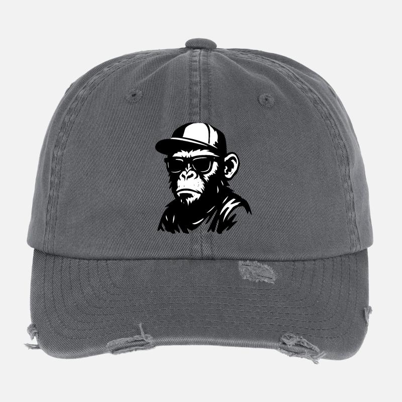 Urban Affe Graffiti Design Flexfit Vintage Destroyed Cap