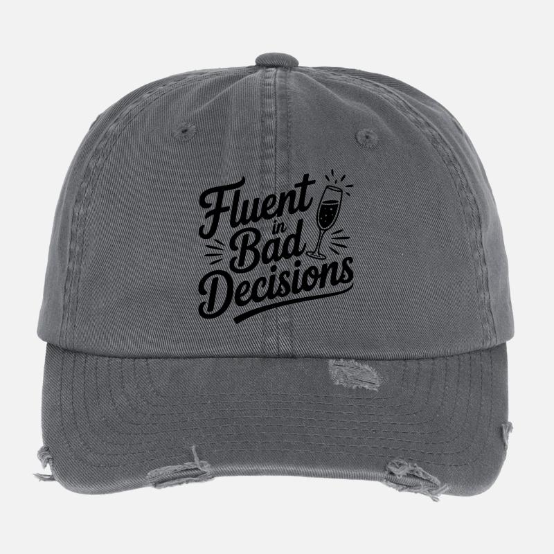 Maîtrise des mauvaises décisions Casquette vintage effet usé Flexfit