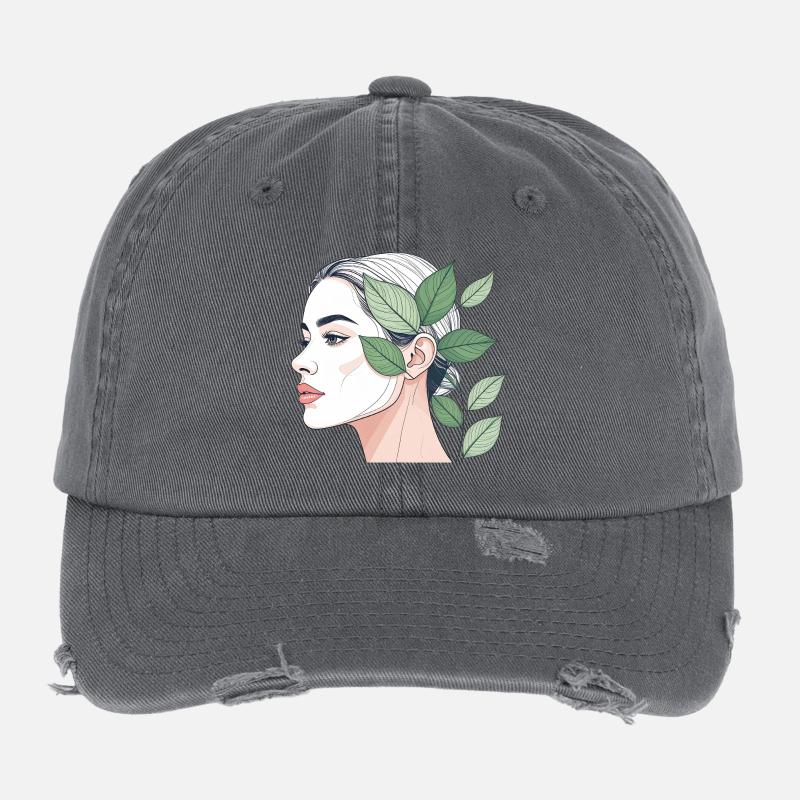 Die Natur ist ein Geisteszustand Flexfit Vintage Destroyed Cap