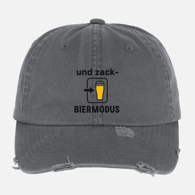 Biermodus Smartphone Design Flexfit Vintage Destroyed Cap