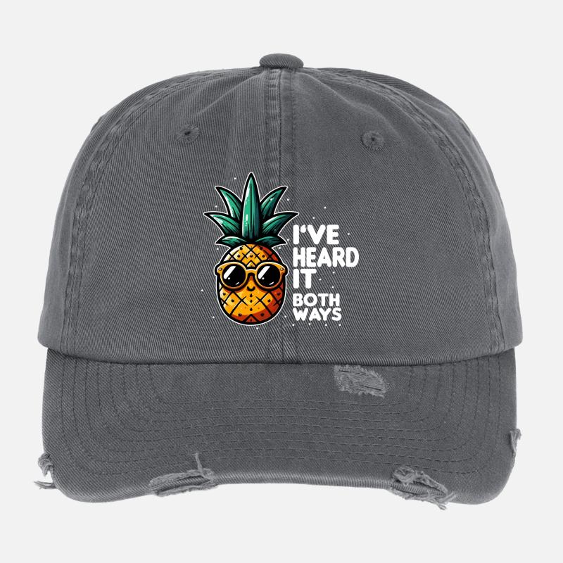 Ananas Slogan Double Sens Casquette vintage effet usé Flexfit