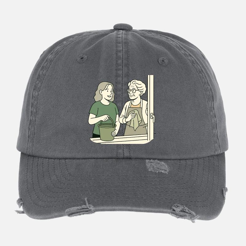 Mamie Karin Casquette vintage effet usé Flexfit