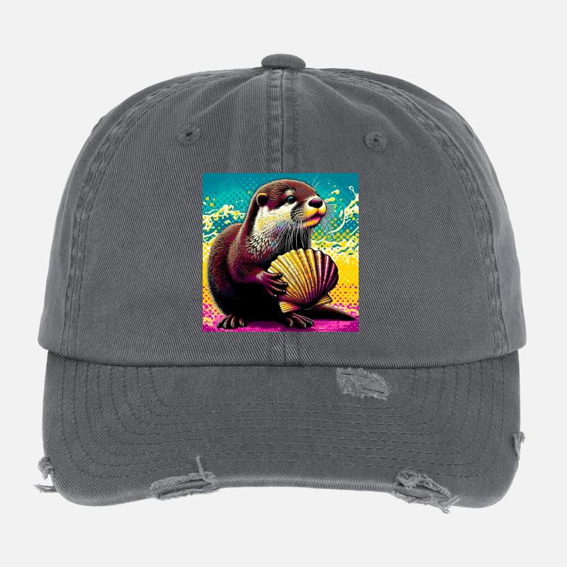 Otter Flexfit Vintage Destroyed Cap
