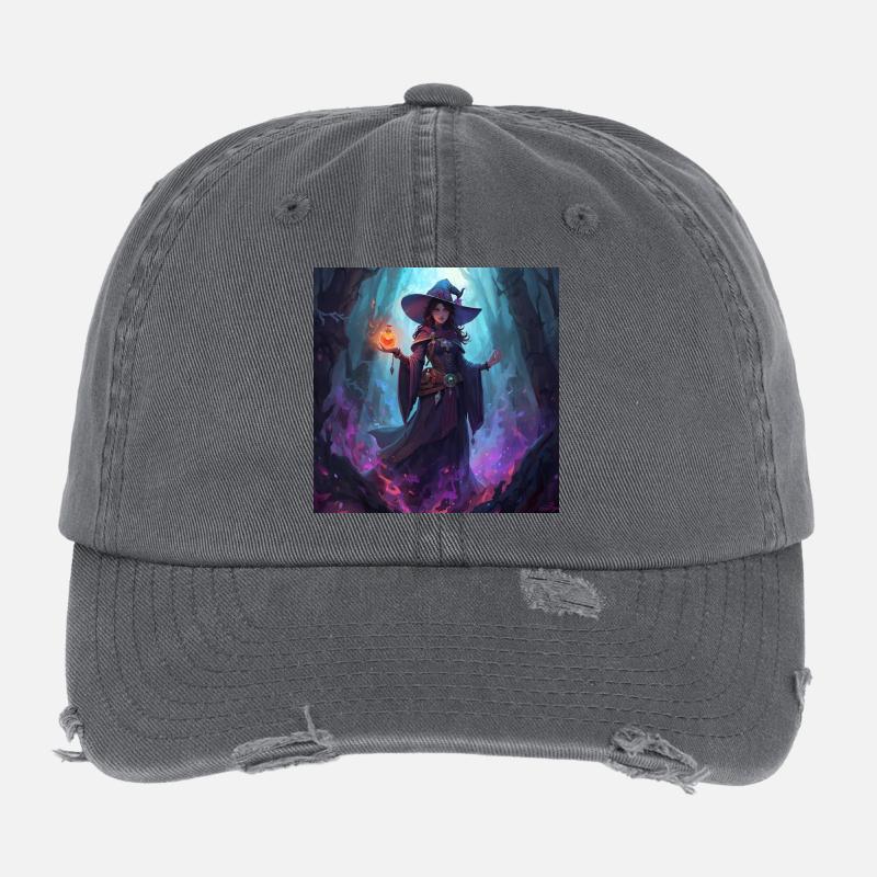 Sorcière des cavernes enchantée Casquette vintage effet usé Flexfit