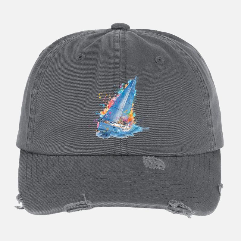Sailing dream color explosion Flexfit Vintage Destroyed Cap