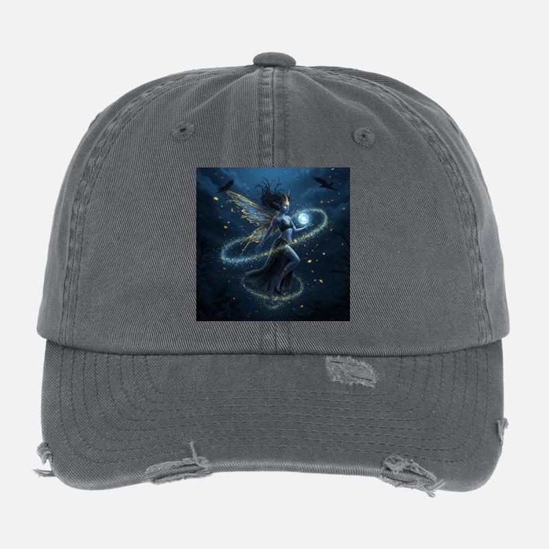 Moon Magic Fairy in the Nightlight Flexfit Vintage Destroyed Cap