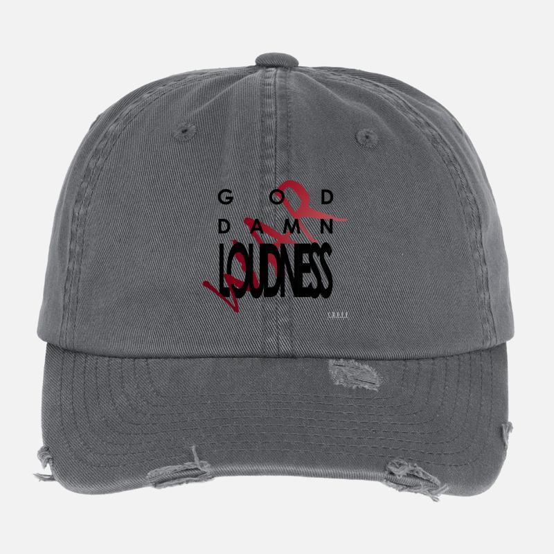 God Damn Loudness War Casquette vintage effet usé Flexfit