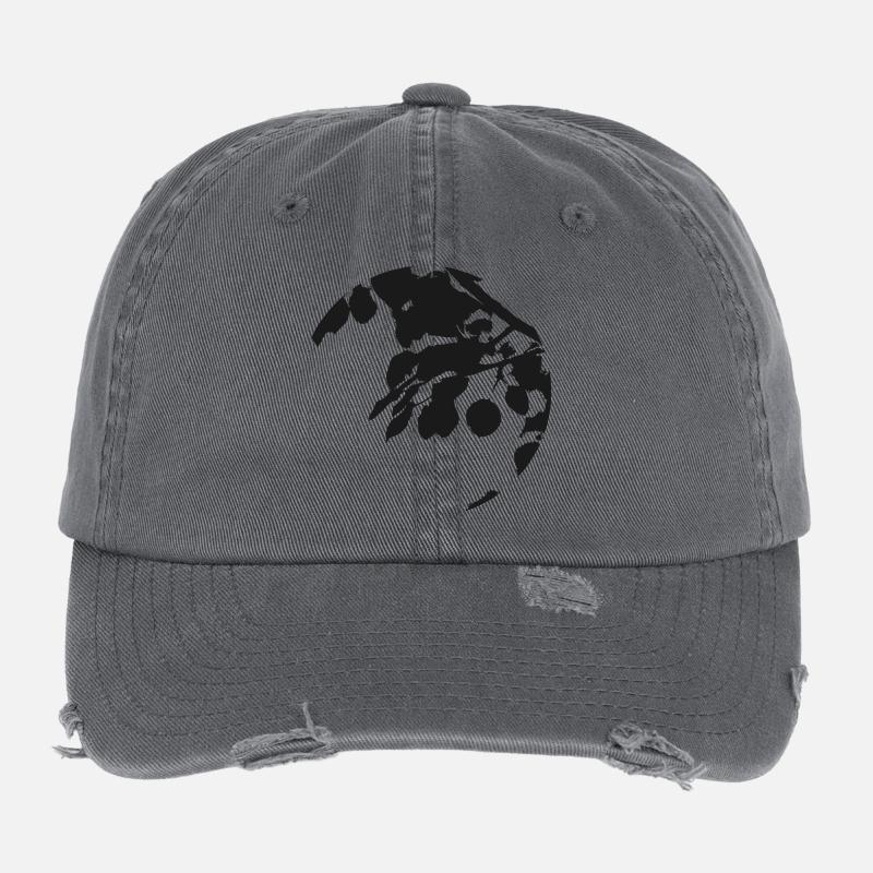 Eucalyptus Circular Silhouette Flexfit Vintage Destroyed Cap
