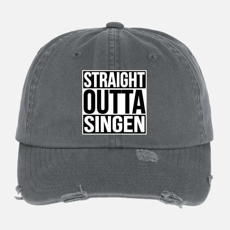 Straight Outta Singing Flexfit Vintage Destroyed Cap