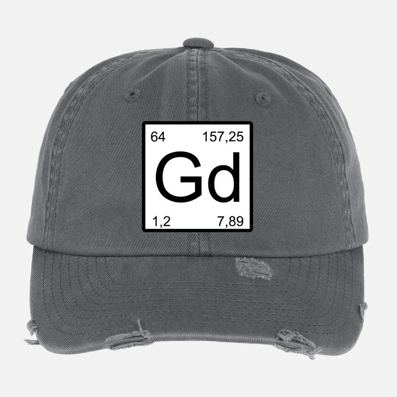 Gd Elementar Minimal Grafik Flexfit Vintage Destroyed Cap
