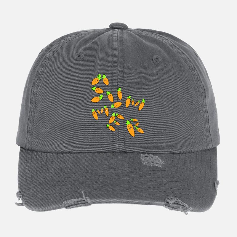 L’été de la carotte Casquette vintage effet usé Flexfit