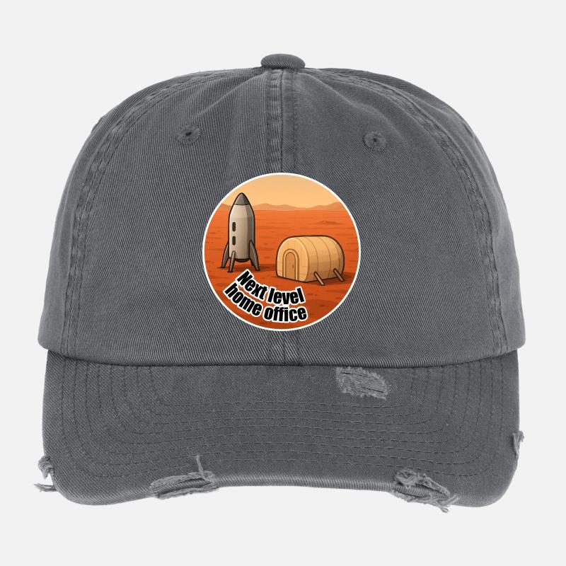 Mars Next Level Home Office Flexfit Vintage Destroyed Cap