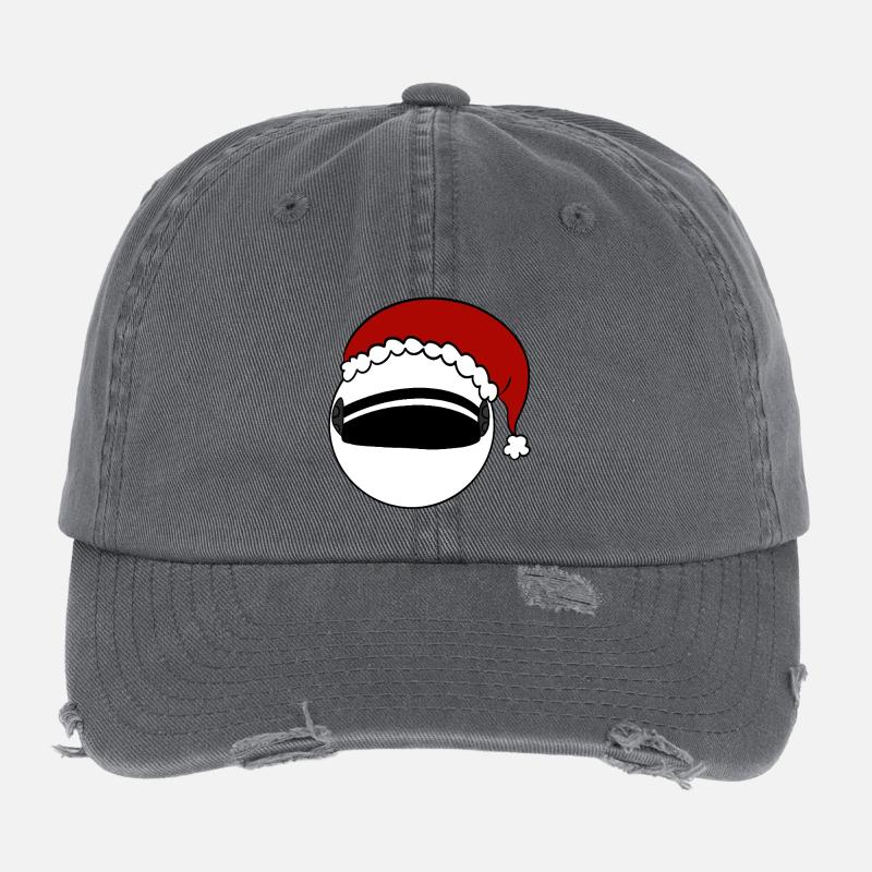 Casque du Père Noël Casquette vintage effet usé Flexfit