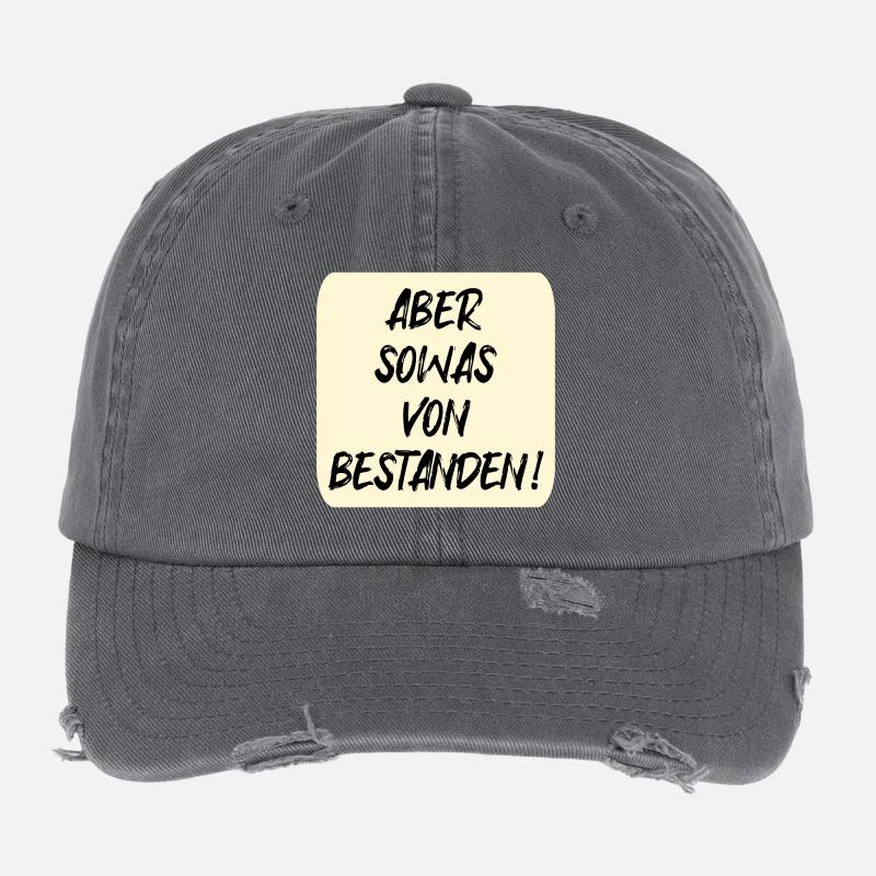 EXAMS PASSED Flexfit Vintage Destroyed Cap