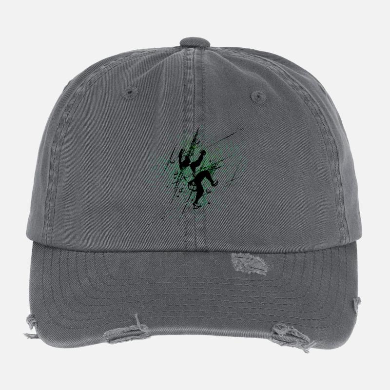 Green Splash Climber Flexfit Vintage Destroyed Cap