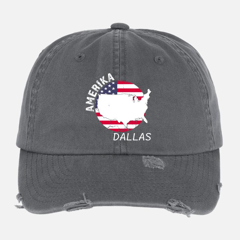 Dallas Flexfit Vintage Destroyed Cap