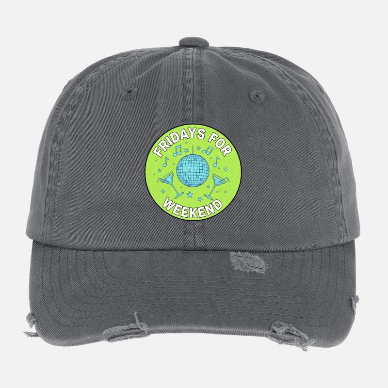 Fridays for Weekend Disco Flexfit Vintage Destroyed Cap