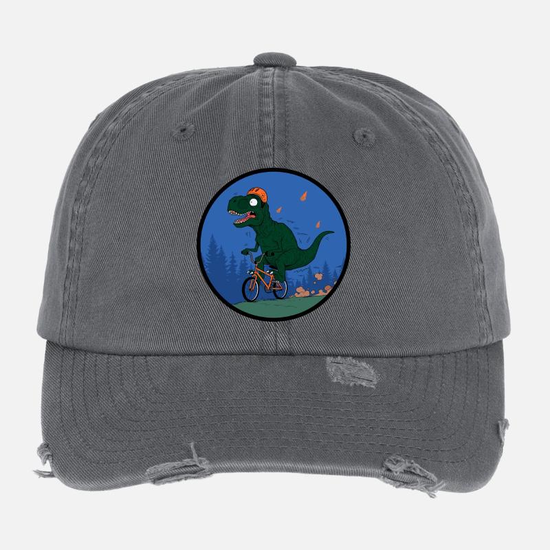 T-Rex Rider Adventurer Flexfit Vintage Destroyed Cap