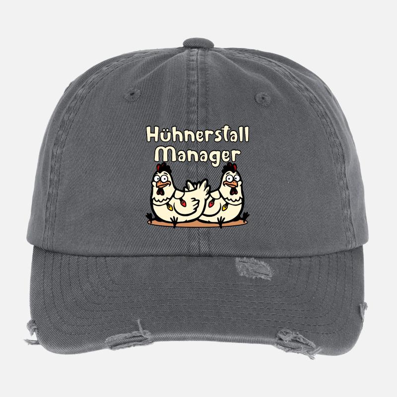 Weihnachten Hühnerstall Manager Flexfit Vintage Destroyed Cap