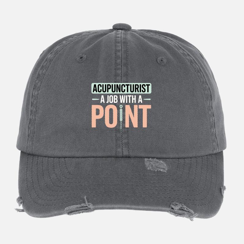 Akupunkteur – Ein Job mit einem Punkt-Profi Flexfit Vintage Destroyed Cap