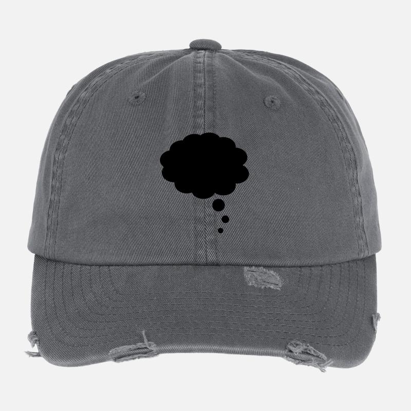 Bulle de pensée Casquette vintage effet usé Flexfit