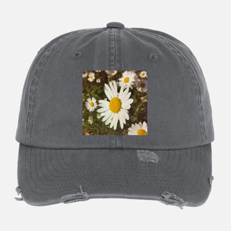 Gänseblümchen Sonnenlicht Flexfit Vintage Destroyed Cap