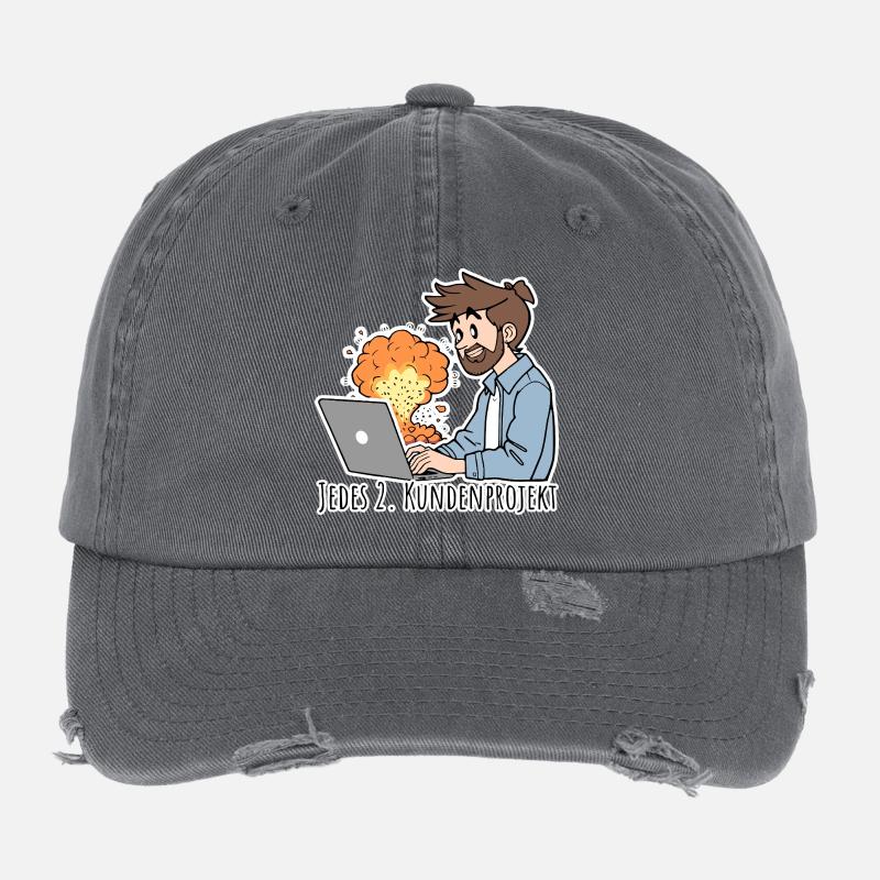 Every second customer project ends in CHAOS! Flexfit Vintage Destroyed Cap