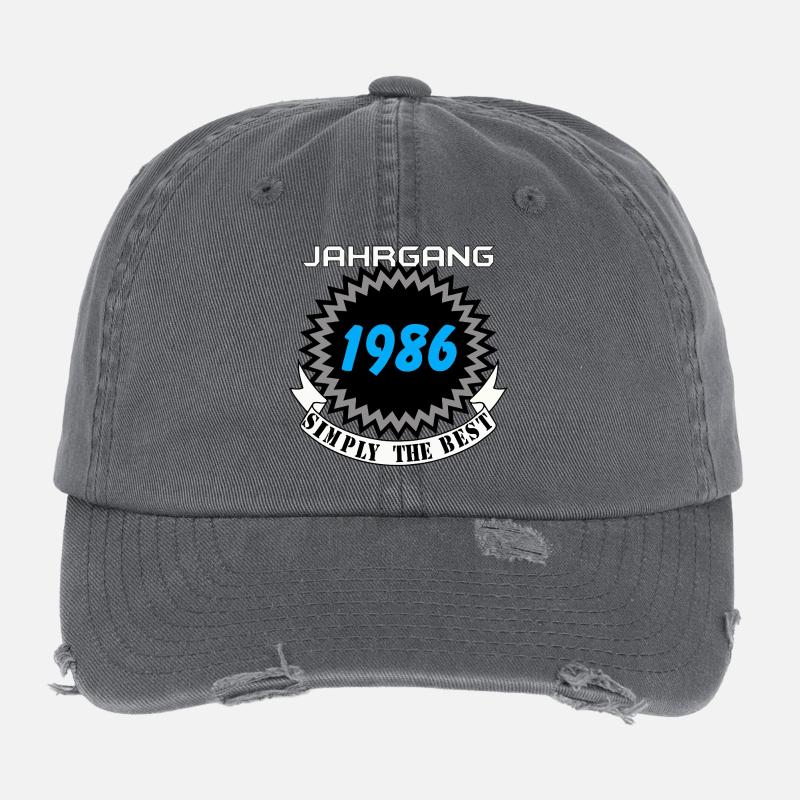 Millésime 1986 – Simplement le meilleur Casquette vintage effet usé Flexfit