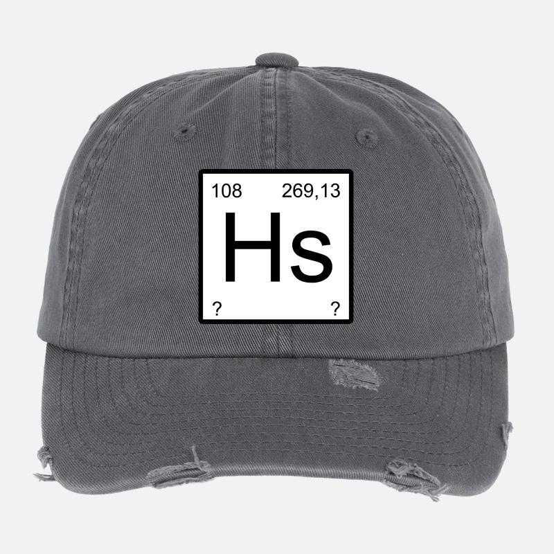 Monogramme élémentaire en hassium Casquette vintage effet usé Flexfit