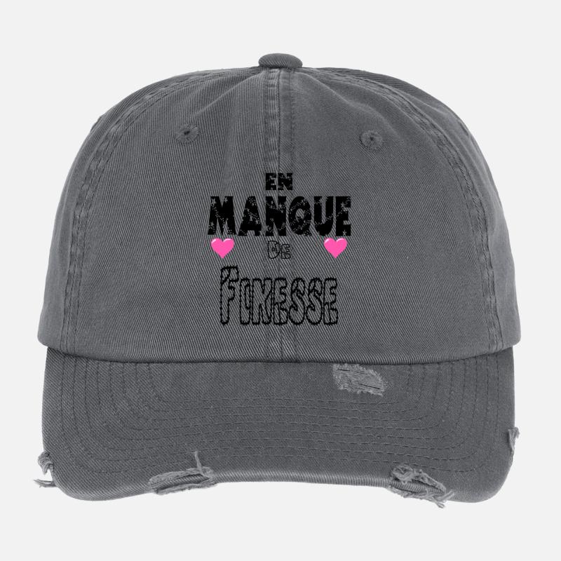 Lacking Finesse Flexfit Vintage Destroyed Cap