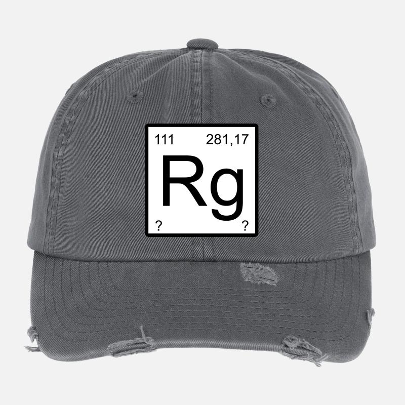 Roentgenium Minimal Design Flexfit Vintage Destroyed Cap