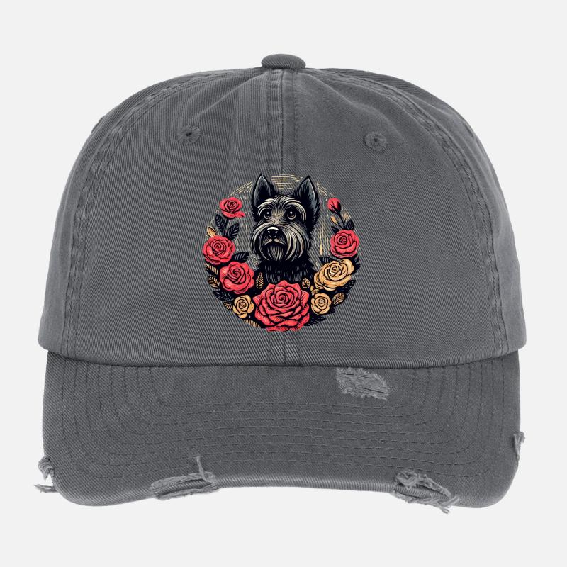 Cercle de la Rose Terrier Casquette vintage effet usé Flexfit