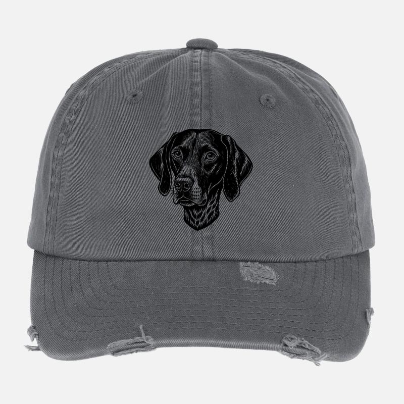 Pointer dog Flexfit Vintage Destroyed Cap